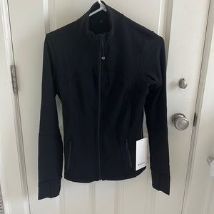 Define Jacket in Black with pineapple Hawaii Lululemon Logo